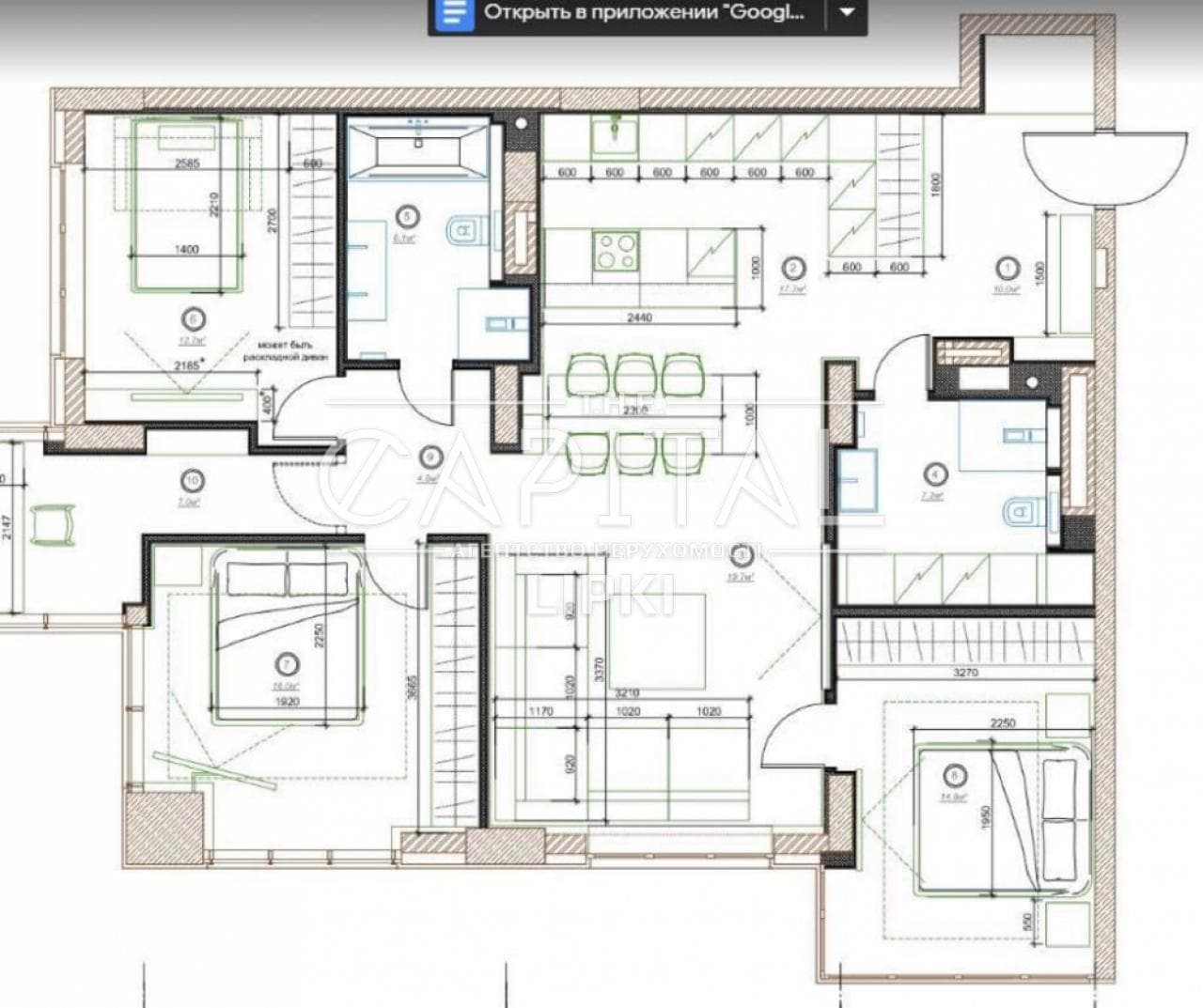 Оренда 4 кімн. квартира, Драгомирова, ID: 3153845