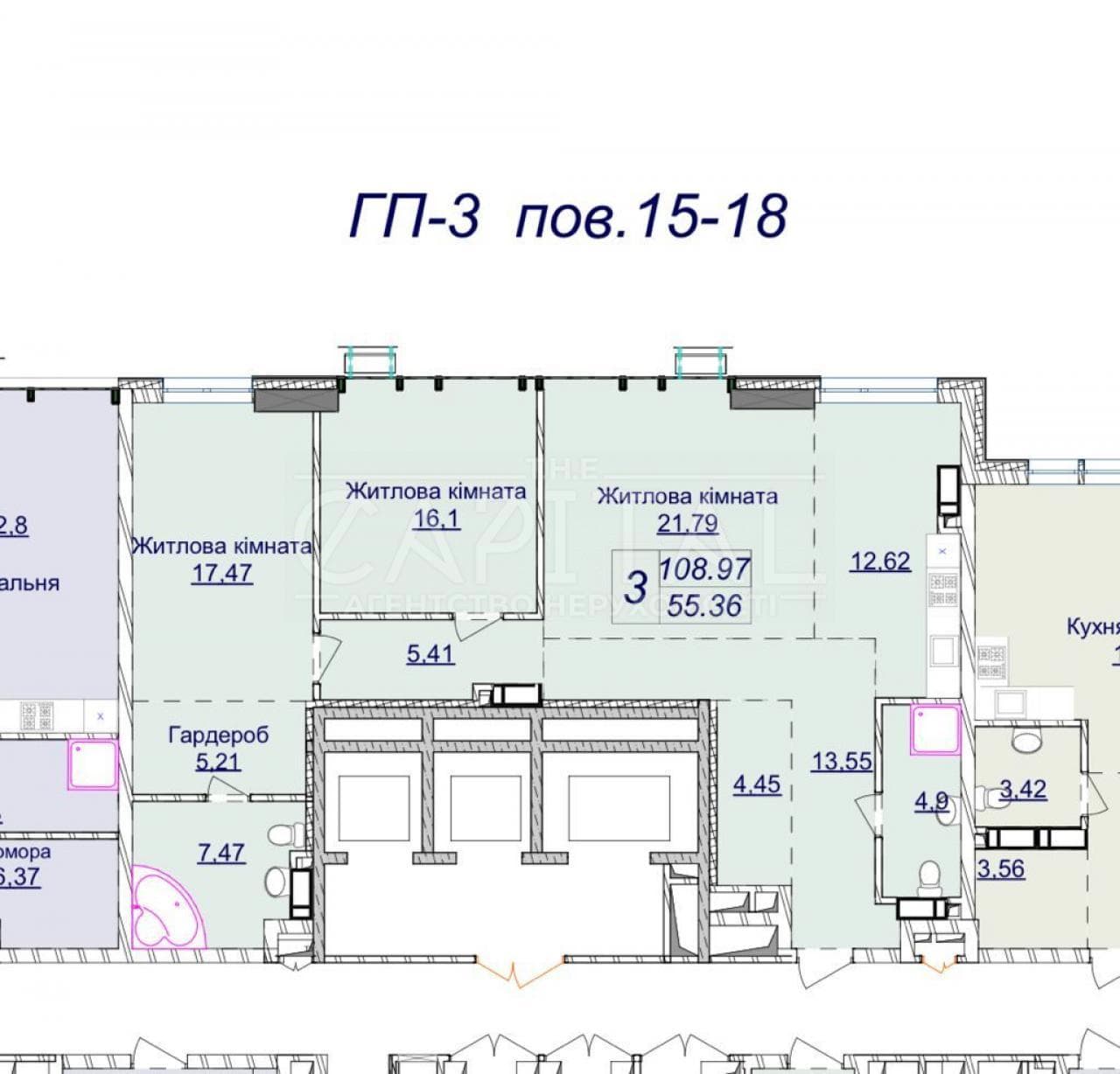 Продажа 3 комн. квартира, Андрія Верхогляда, ID: 315913197